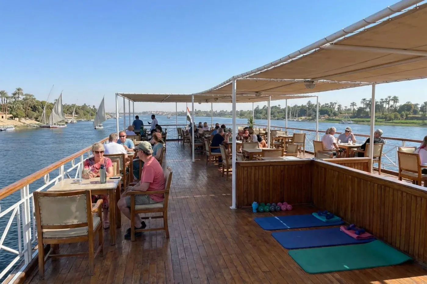 Kun je sporten op een Nijlcruise