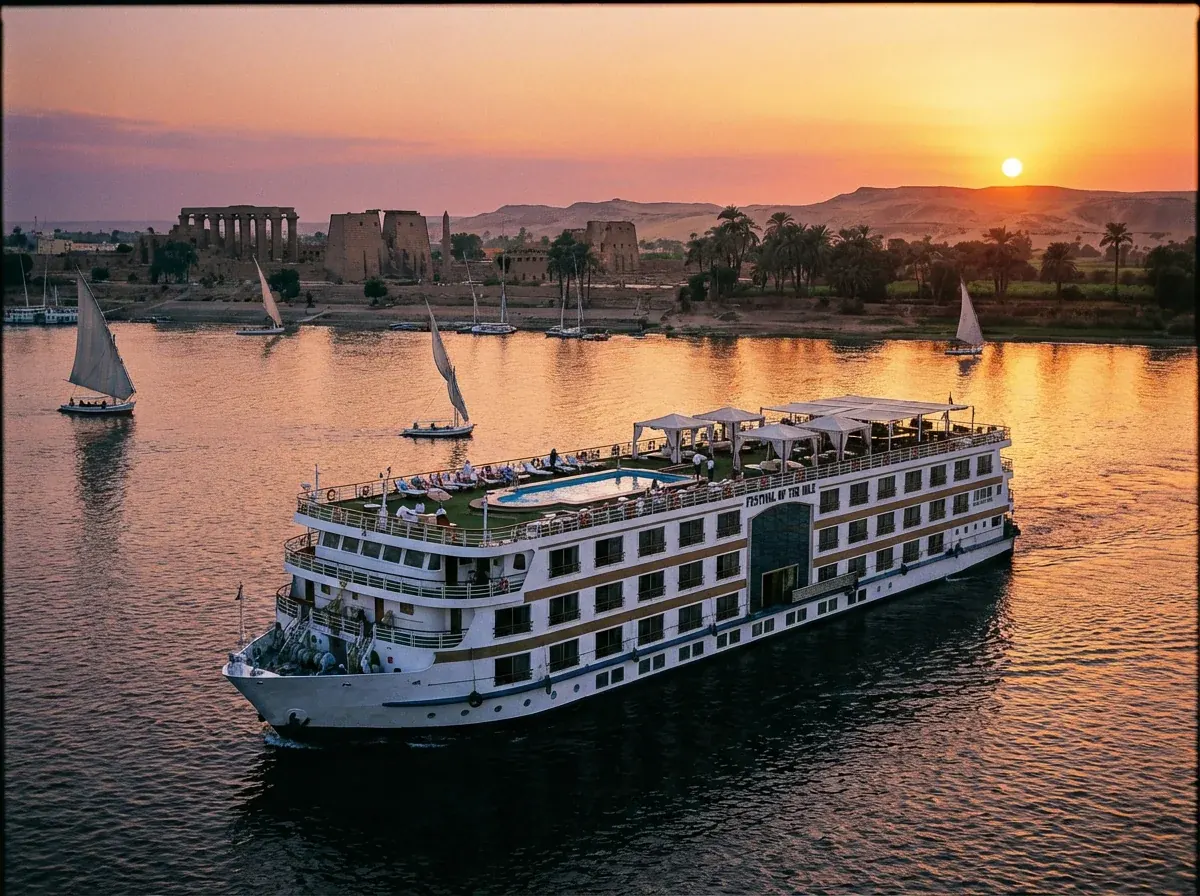 Nijlcruise in de avond