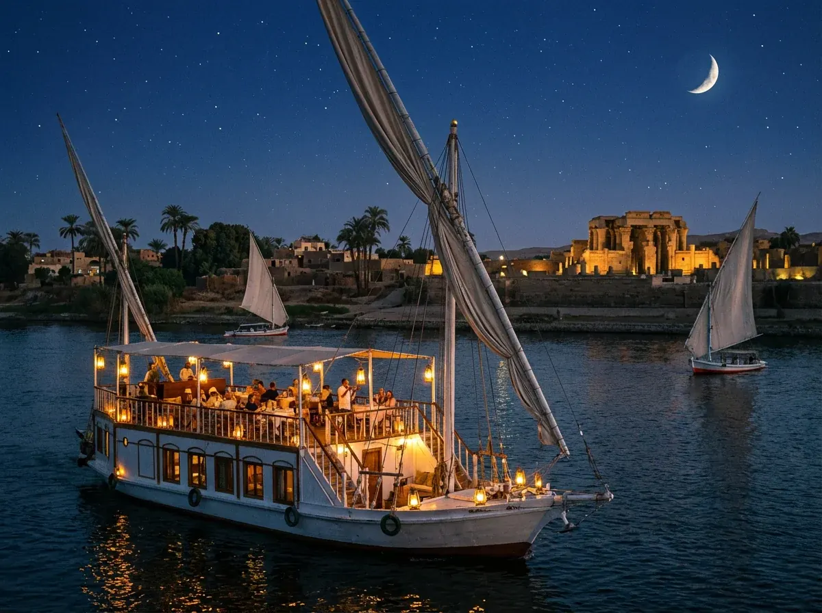 Nijlcruise tijdens de nacht