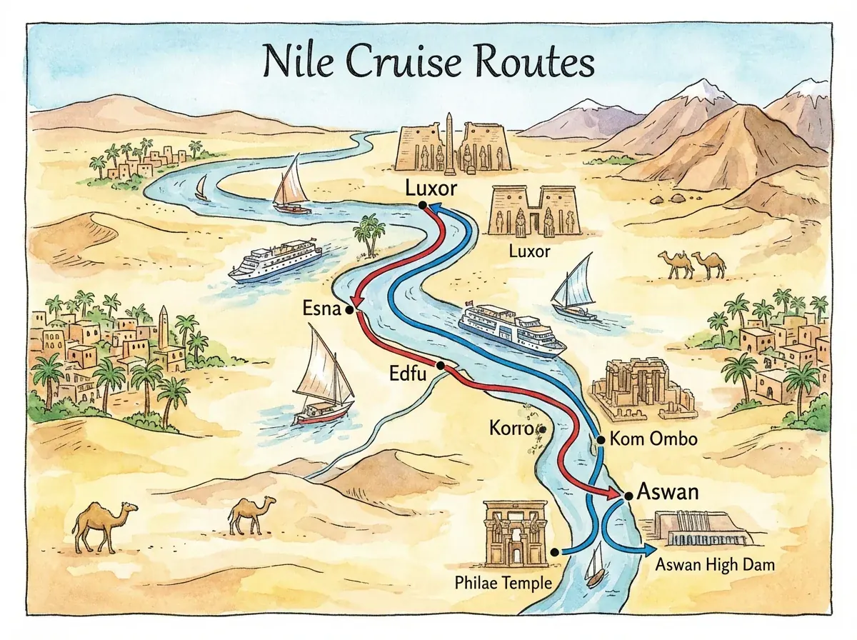 Route Nijlcruise