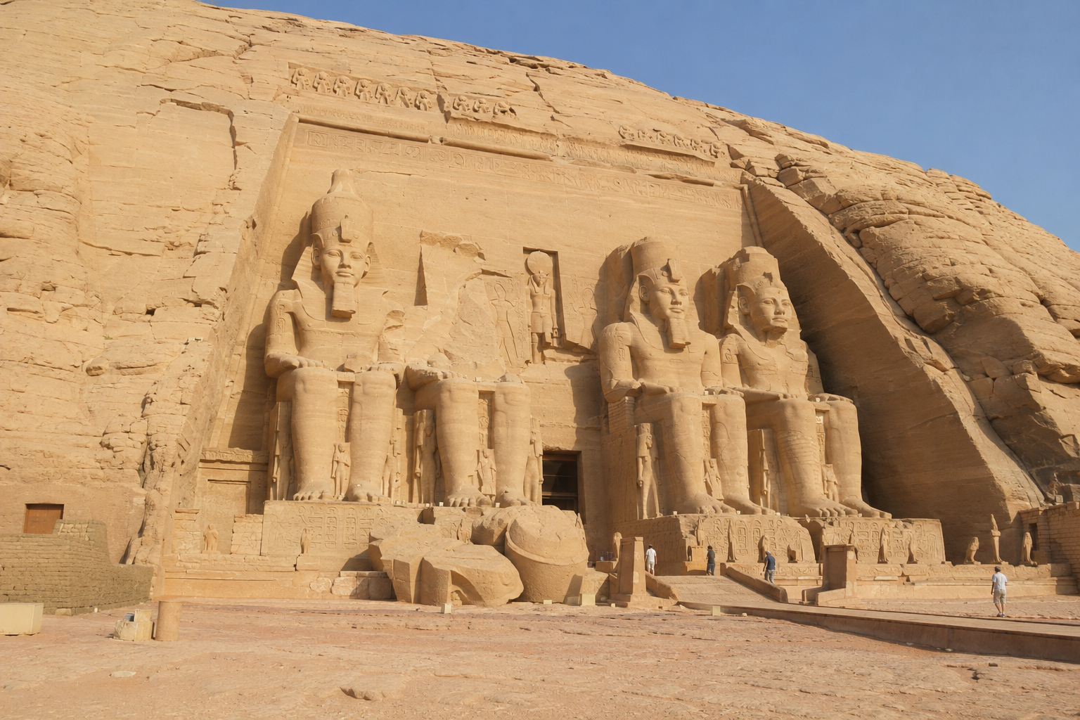 De beelden van Abu Simbel